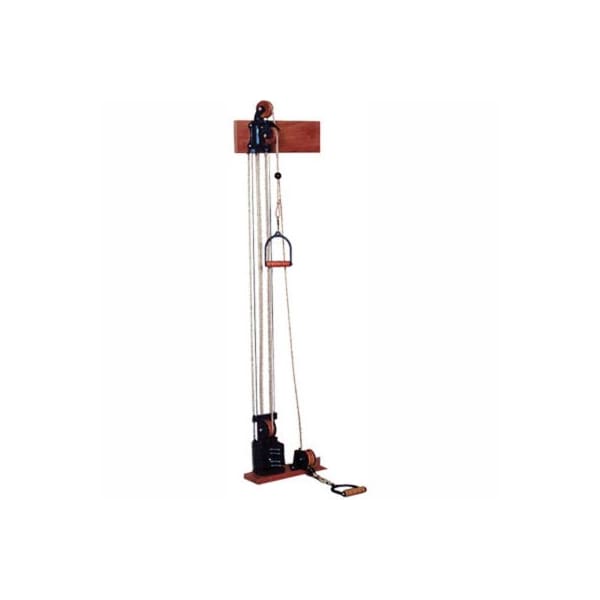 Double Handle Chest/Floor Weight Pulley System with Single Weight Stack, 5 x 2.2 lb. Weights